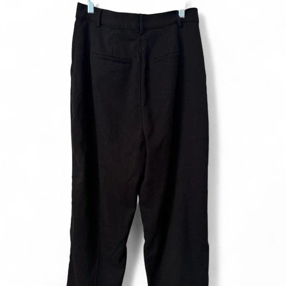 Garage NWT black high-waisted wide-leg trousers